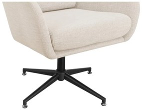 Бяло кадифено кресло Vanessa – Støraa