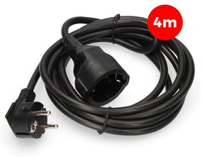 Удължител EDM 3 x 1,5 mm Черен 4 m