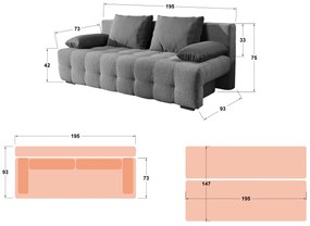 Разтегателно канапе Делон