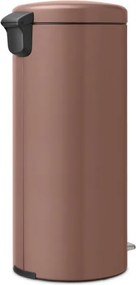 Кош за боклук с педал Brabantia NewIcon 1008853, 30 л, Плавно затваряне, Противоплъзгаща основа, Сатенено покритие, Кафяв
