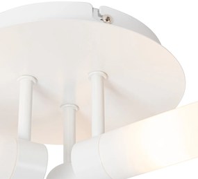 Модерна таванна лампа за баня бяла 3-светлина IP44 - Bath