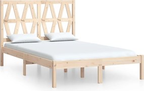 3103978 vidaXL Рамка за легло, бор масив, 140x190 см