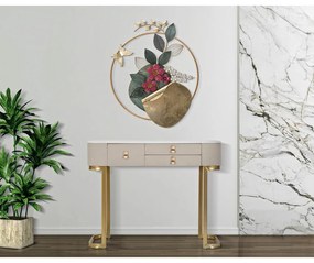 Конзолна маса в бежово-златисто 40x100 cm Beauty – Mauro Ferretti