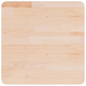 342943 vidaXL Квадратен плот за маса, 50x50x4 см, необработен дъб масив