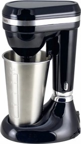 Втора ръка: Фрапе миксер Oliver Voltz OV51163E, 100W, Чаша от неръждаема стомана с капацитет 450 мл, 2 скорости, Стоманена бъркалка, Черен
