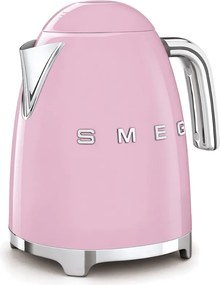 Електрическа кана SMEG KLF03PKEU, 2400 W, 1.7 л, 360° основа, Гланцово покритие, Розов
