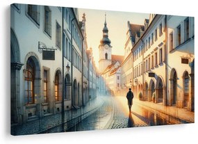Картина на платно – Разходка по утринната улица
