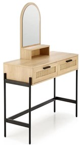 Маса за преобличане CARMEN 136x104 см бежов/черен