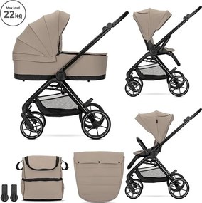 Комбинирана детска количка VENICE 2в1 LORELLI - BEIGE