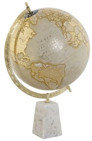Глобус Home ESPRIT Бял Златен Vintage 27 x 25 x 40 cm