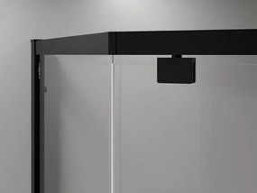 Mexen Exo-R петоъгълна душ кабина отваряема 90 x 90 см, прозрачна, черна