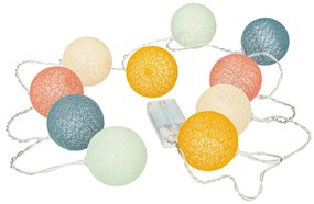 Детски лампички гирлянд с батерии atmosphera Oya, 10 топки, 175 cm, Многоцветен