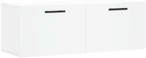 830156 vidaXL Стенен шкаф, бял, 100x36,5x35 см, инженерно дърво