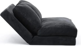 Черен разтегателен диван 120 cm Taida – Balcab Home