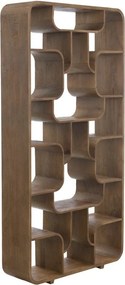 Стелаж от масивно манго в тъмно естествен цвят 100x200x30 cm Labare – Light & Living