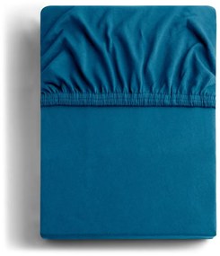 Еластичен чаршаф от джърси в петролен цвят 200x200 cm Amber – Restilo