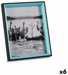 Рамка за снимки Кристал Черен Син Дървен MDF (6 броя) (3 x 27 x 22 cm)