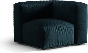 Тъмносин кадифен модул за диван (променлив) Martina – Micadoni
