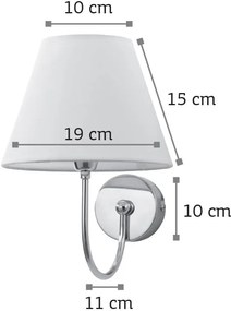 Аплик за стена InLight 43022-Chrome