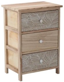 Комод LUIZA с 3 чекмеджета - бохо дизайн, 40 x 29 x 58 cm