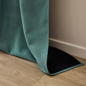 Зелено термо перде от рипсено кадифе 140x260 cm Madison – douceur d'intérieur