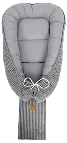 Сиво гнездо за бебе 55x83 cm – Meowbaby