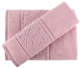 Комплект от розова кърпа и кърпа за баня Sultan - Foutastic