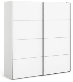 Бял гардероб с плъзгащи се врати 182x202 cm Verona - Tvilum