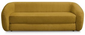 Шенилов сгъваем диван в цвят горчица 228 cm Neyo – Bobochic Paris