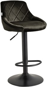 Бар стол Velluto-черен (2) парчета