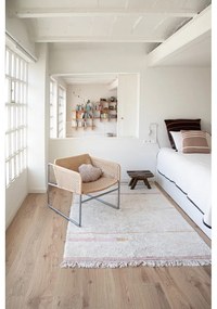 Розов и кремав ръчно изработен памучен килим подходящ за пране 140x200 cm Lanes Vintage Nude – Lorena Canals