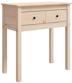814609 vidaXL Конзолна маса 70x35x75 см борово дърво масив