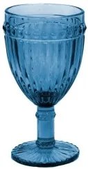 Стъклена чаша за червено вино ф8.5х16.5cm 300ml СИНЬО OLD SCHOOL-(HC-93959) 194610-2