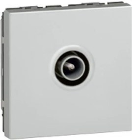 Legrand Розетка TV тип коаксиал 1dB 2 мод. цвят алуминий Mosaic  - 079292
