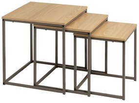 Сгъваеми маси в комплект от 3 броя 40x40 cm - Casa Selección