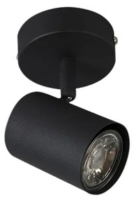 Интелигентен прожектор черен вкл. WiFi GU10 регулируем - Jeana