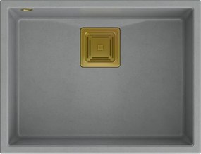 гранитна мивка DAVID 50 Grey  Metallic
