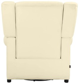 Бяло кадифено люлеещо се кресло Lillyse – Støraa