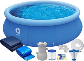 Градински надуваем плувен басейн 305 x 76 cm - комплект 14in1 с аксесоари