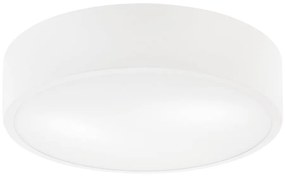 Бяла лампа за таван със стъклен абажур - LAMKUR