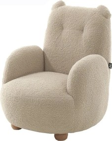 Бежов детски стол от прежда с примки от букле Rocky – Vipack