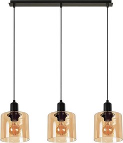 Пендел НИРА 1, черен/мед, 3xE27