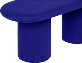 Синя вълнена подплатена пейка Rull – noo.ma