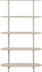 Бежов метален стелаж 90x150x31 cm Rieti – House Nordic
