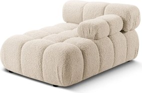 Бежов модул за диван от букле (десен ъгъл) Bellis – Micadoni Home