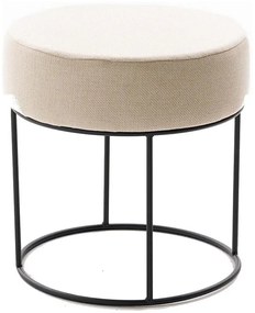 Табуретка RELO, диаметър 40 см, кремава