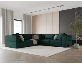 Зелен променлив ъглов диван Esther – Milo Casa