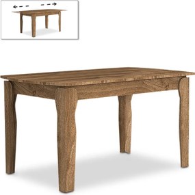 Marlon меламинов разширяващ се маса в орехов цвят 140+40x80x76см.