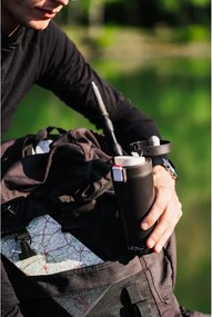 Черен термос за пътуване , 400 ml Fuori - Vialli Design