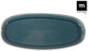 Плато овал LA MEDITERRANEA Ocean, 33х15х3 cm, Порцелан